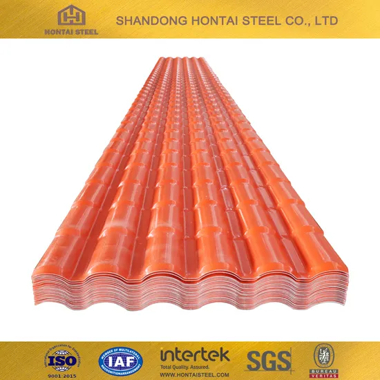 Amostras grátis Telha ondulada à prova de fogo PVC Roofing ASA UPVC Folha de cobertura para armazém